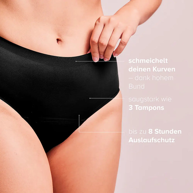 Periodenunterwäsche Panties_Seamless High Waist_Vorteile_junoandme