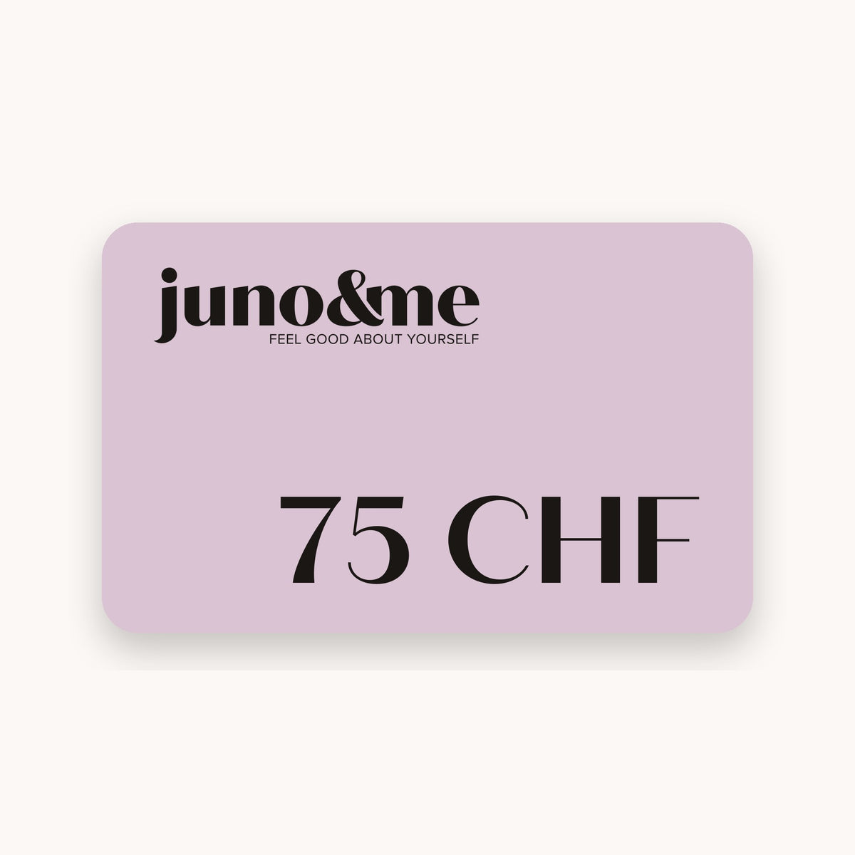 juno&me Geschenkkarte 75 Franken in Flieder