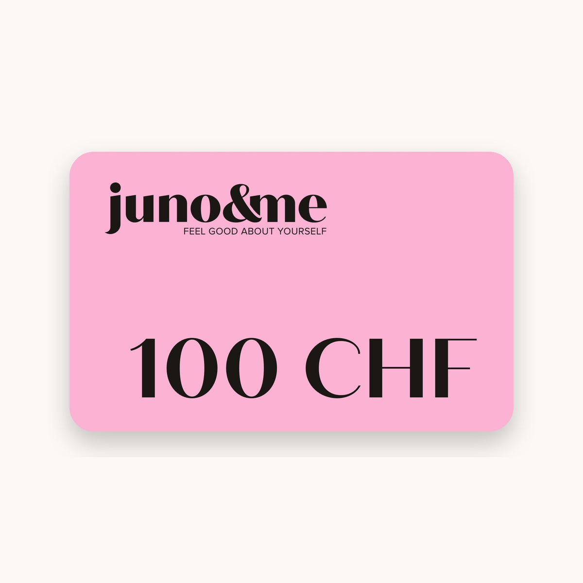 juno&me Geschenkkarte 100 Franken in Rosa