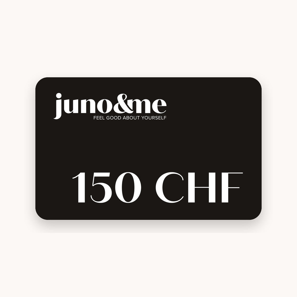 juno&me Geschenkkarte 150 Franken in Schwarz