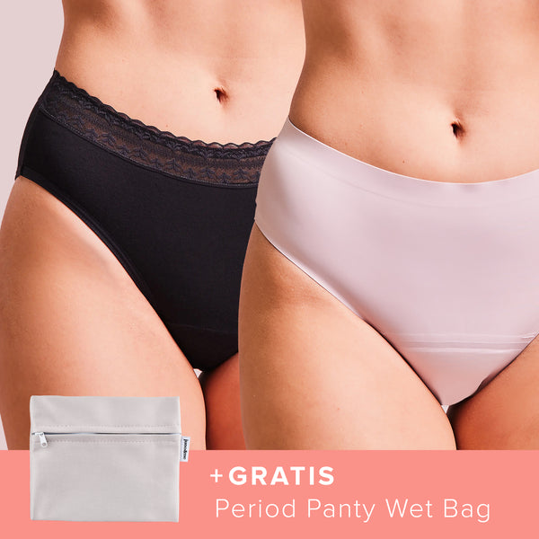 Feel Good Period Panty Set (+gratis Wet Bag)